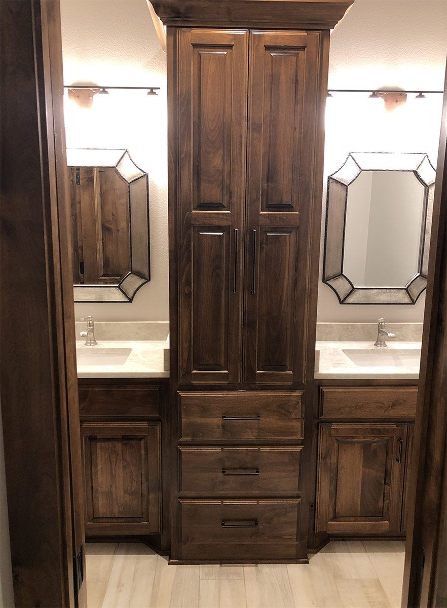 Custom vanities and cabinets by Bobby Wolfe Construction