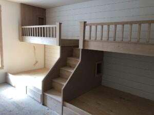 Custom bunkbeds before finish added