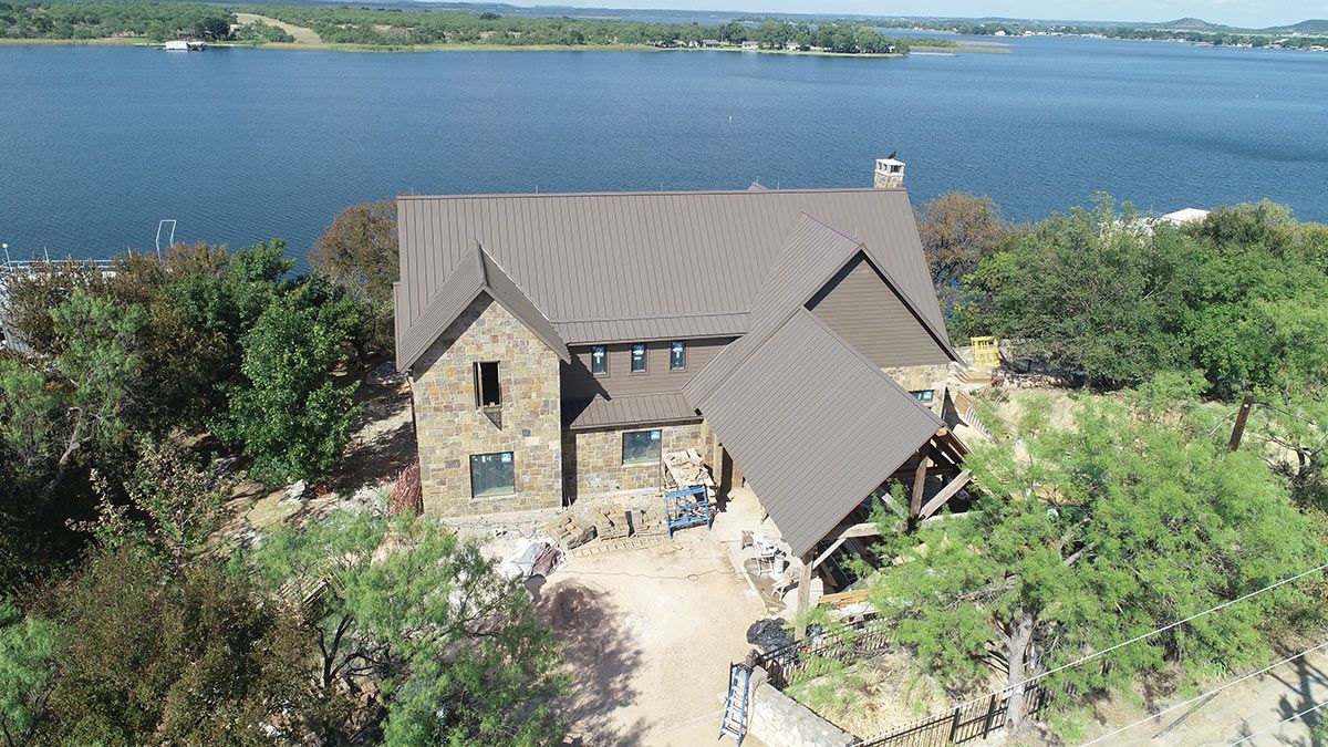 Home construction on Possum Kingdom Lake by Bobby Wolfe Construction
