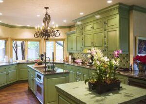 A kitchen remodel