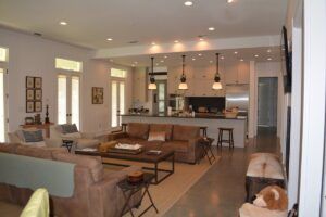 Open Concept Kitchen and Living Area