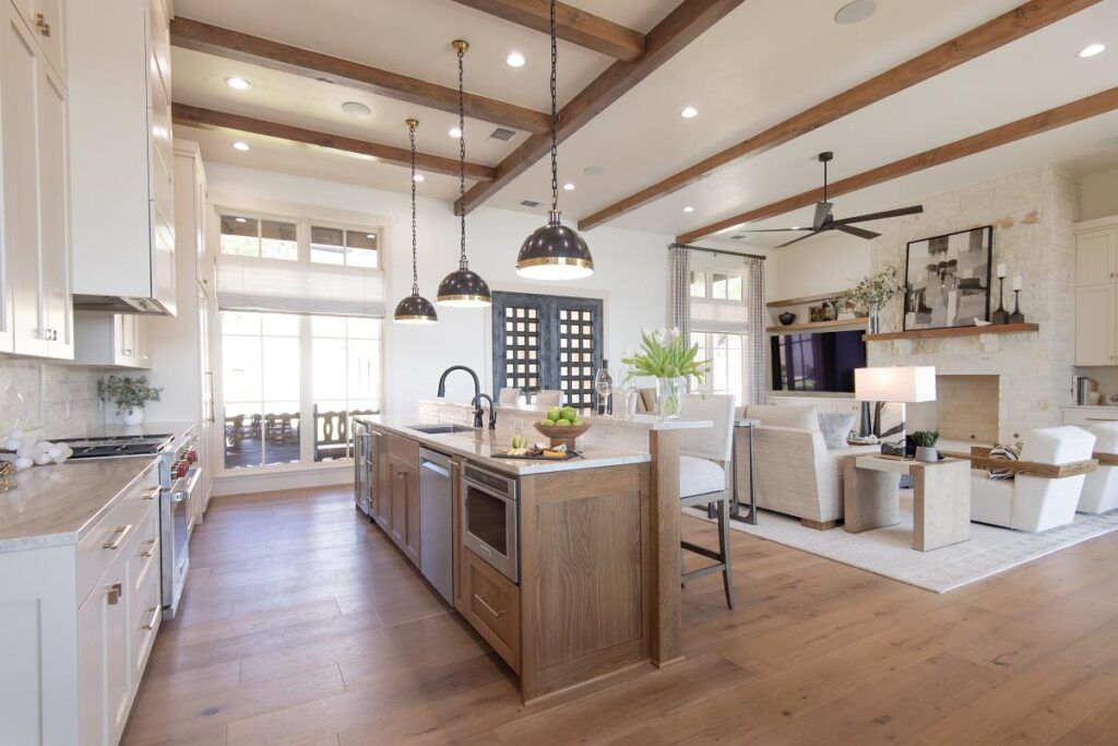 Open Concept Kitchen and Living Area