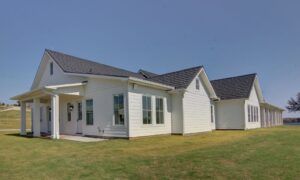 Exterior of new custom home